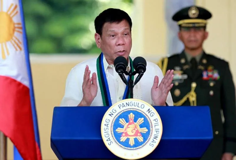 Tổng thống Philippines Rodrigo Duterte quyết không nhân nhượng tội phạm ma túy. 