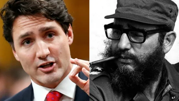 Thủ tướng Justin Trudeau (trái) chia buồn sâu sắc sự qua đời của Chủ tịch Fidel Castro.