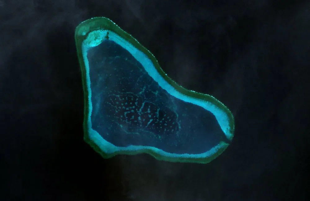 Bãi cạn Scarborough. Ảnh: NASA
