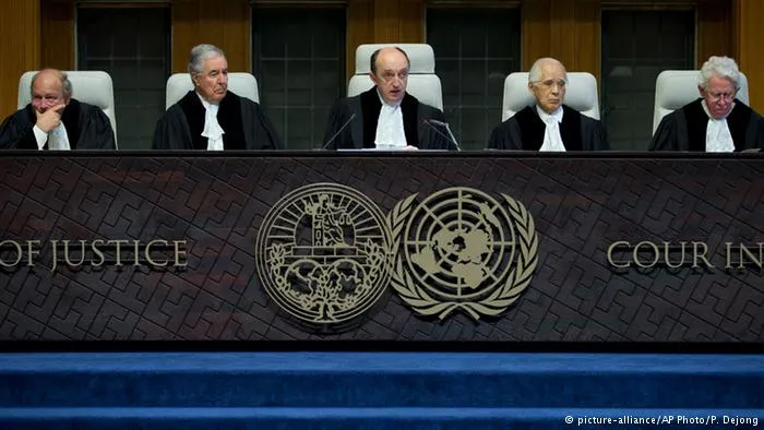 Các thẩm phán của Tòa án Công lý Quốc tế (ICJ). Ảnh: AP