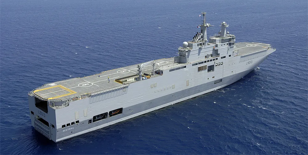 Hàng không mẫu hạm lớp Mistral của Pháp. Ảnh: MISTRAL CLASS SAGA
