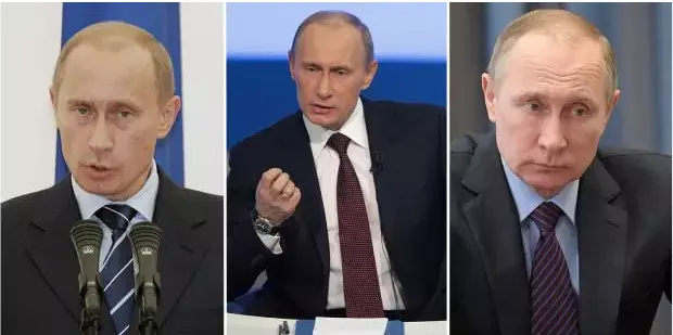 Ông Putin năm 2005 (trái), năm 2009 (giữa), và năm 2017. Ảnh: NATIONAL POST