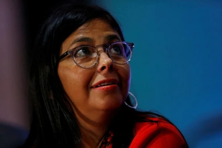 Ngoại trưởng Venezuela Delcy Rodriguez tại cuộc họp báo bên lề kỳ họp OAS ngày 20-6 tại Mexico. Ảnh: REUTERS