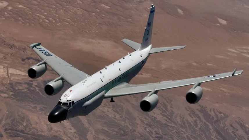 Máy bay do thám RC-135 Rivet Joint của Mỹ. Ảnh: USAF