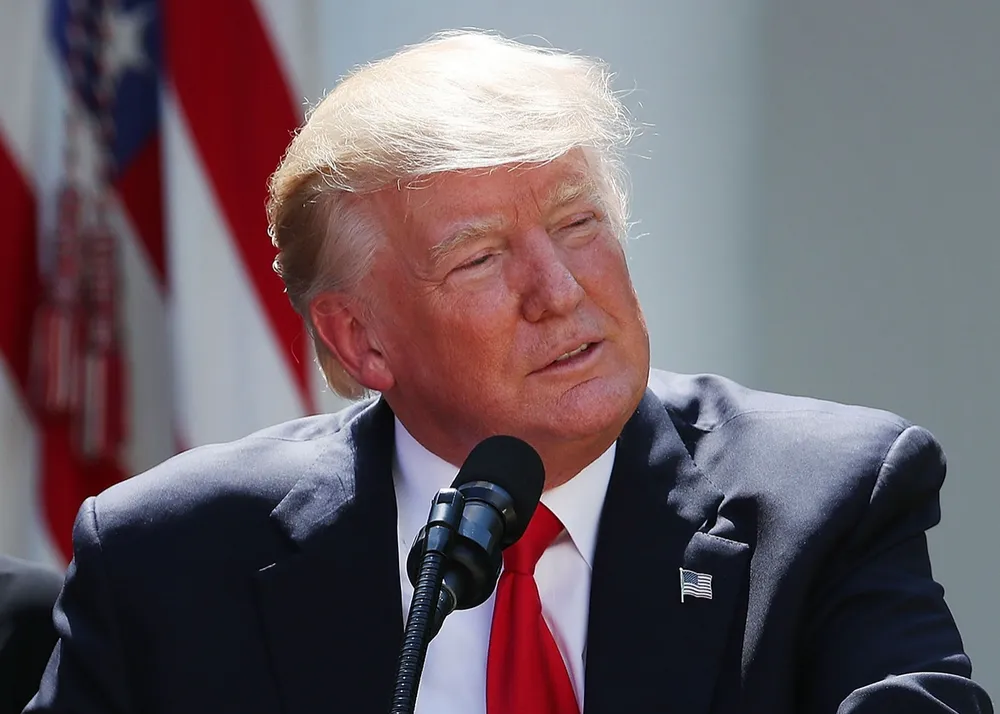 Tổng thống Mỹ Trump tại Nhà Trắng ngày 26-7. Ảnh: GETTY IMAGES