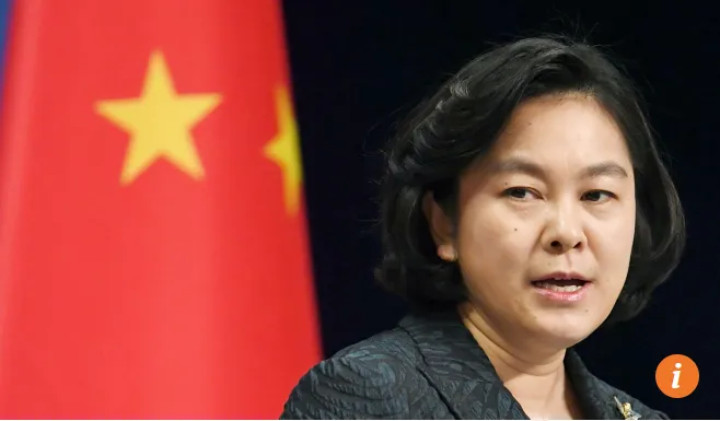 Người phát ngôn Bộ Ngoại giao Trung Quốc Hoa Xuân Doanh. Ảnh: SCMP