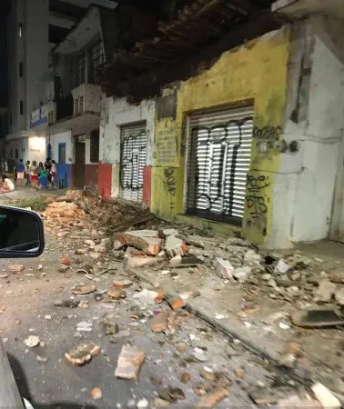 Động đất cực mạnh nhưng kỳ diệu là báo cáo ban đầu cho thấy thương vong và thiệt hại không nhiều. Ảnh: TWITTER