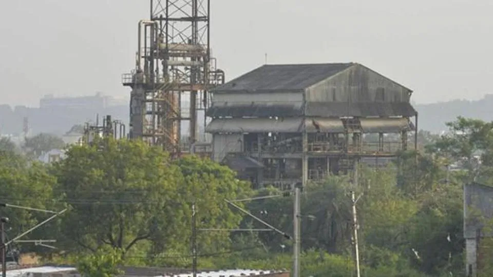 Nhà máy phân bón nơi rò rỉ khí gas làm hàng ngàn người chết năm 1984. Ảnh: HINDUSTAN TIMES