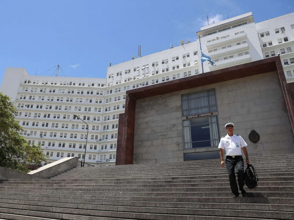 Trụ sở Hải quân Argentina ở Buenos Aires (Argentina) ngày 17-11. Ảnh: ABC NEWS