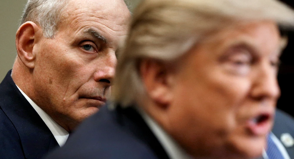 Ông Kelly (trái) và ông Trump. Ảnh: TIME