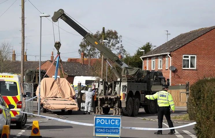 Nơi cha con cựu điệp viên người Nga Sergei Skripal bị đầu độc. Ảnh: AP