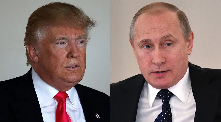 Mỹ nói Tổng thống Mỹ Donald Trump (trái) vẫn muốn gặp Tổng thống Nga Vladimir Putin (trái). Ảnh: TWITTER