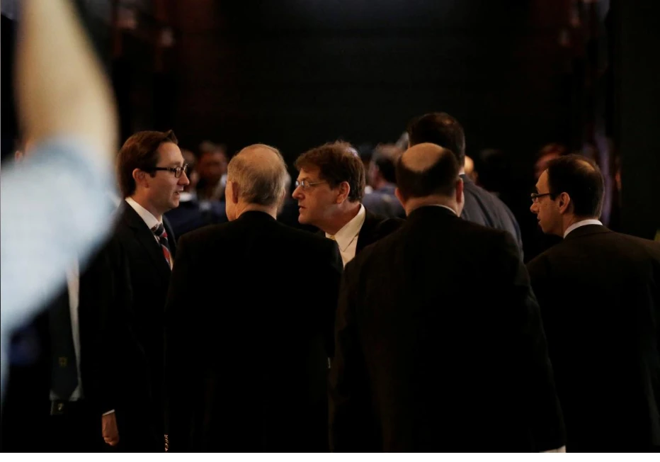 Phái đoàn thương mại Mỹ đến Bắc Kinh (Trung Quốc) ngày 3-5. Ảnh: REUTERS