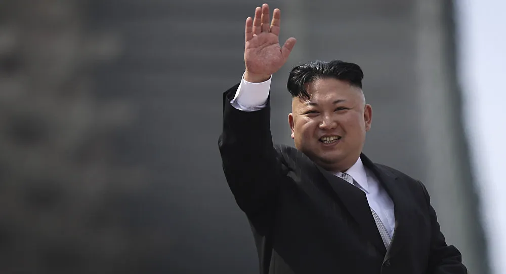 Lãnh đạo Triều Tiên Kim Jong-un tháng trước thông báo chủ trương của nước này thời gian tới là ưu tiên phát triển kinh tế. Ảnh: AP