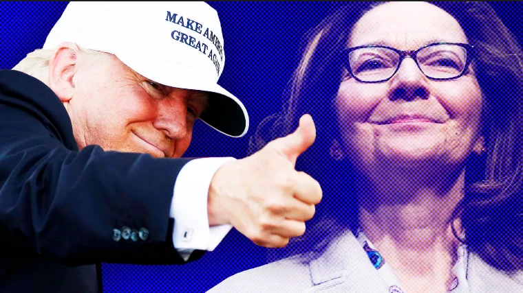 Bà Gina Haspel (phải) được chính Tổng thống Mỹ Donald Trump (trái) đề cử vào vị trí Giám đốc CIA. Ảnh: THE DAILY BEAST