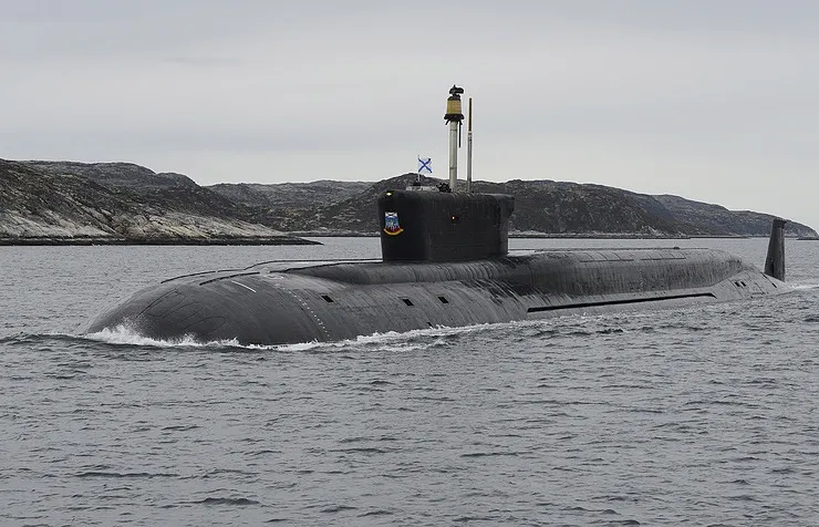 Tên lửa ICBM R-30 Bulava trong một lần thử. Ảnh: TASS