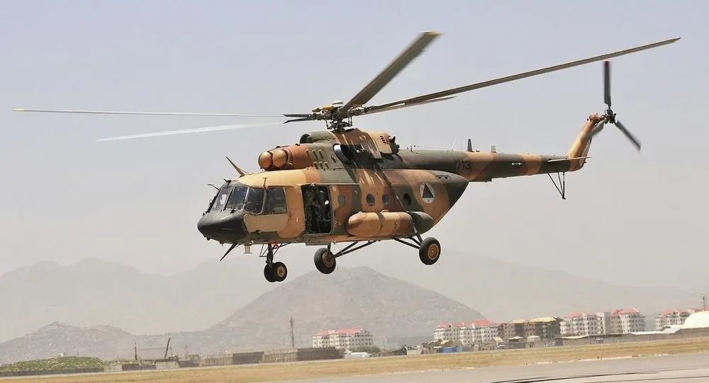 Trực thăng Mi-17 của Nga ở Afghanistan. Ảnh: SPUTNIK