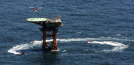 Hàn Quốc xây trạm nghiên cứu đại dương tại bãi đá chìm Ieodo – vốn bị Trung Quốc tranh chấp. Ảnh: KOREA TIMES