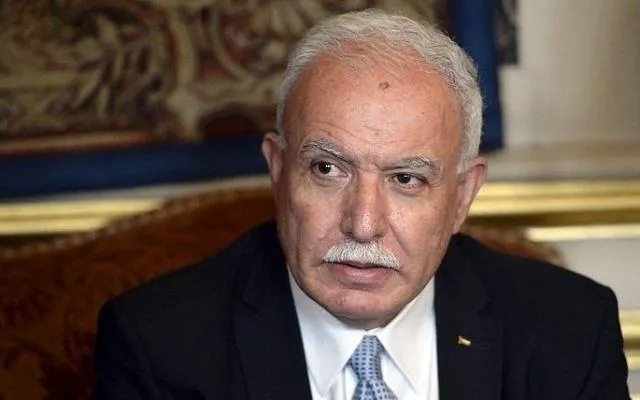 Ngoại trưởng Palestine Riyad al-Maliki. Ảnh: AFP