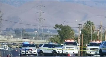 Một hiện trường vụ xả súng kinh hoàng ở TP Bakersfield, quận Kern, bang California (Mỹ) ngày 12-9. Ảnh: NBC NEWS
