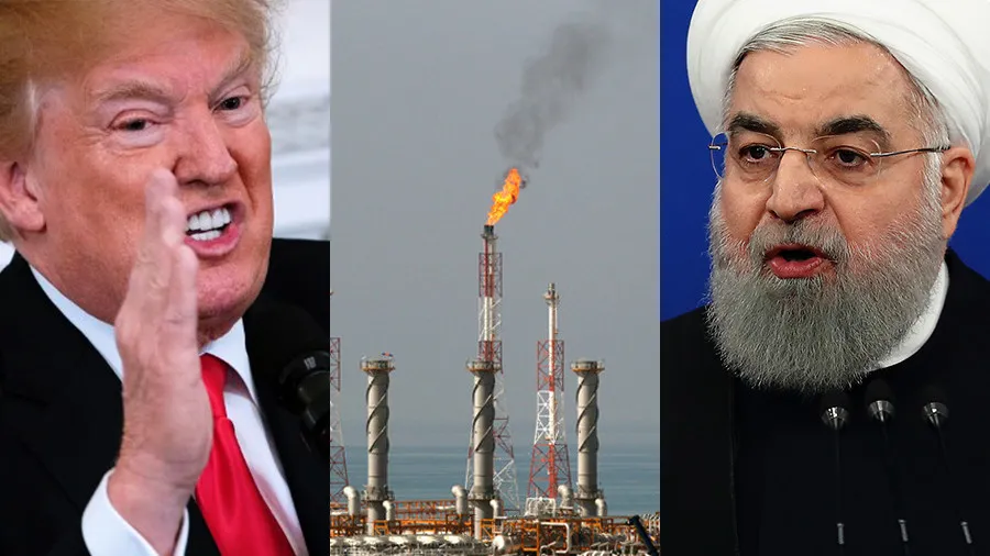 Tổng thống Mỹ Donald Trump (trái) và Tổng thống Iran Hassan Rouhani. Mỹ vừa khôi phục hoàn toàn trừng phạt lên Iran. Ảnh: AP