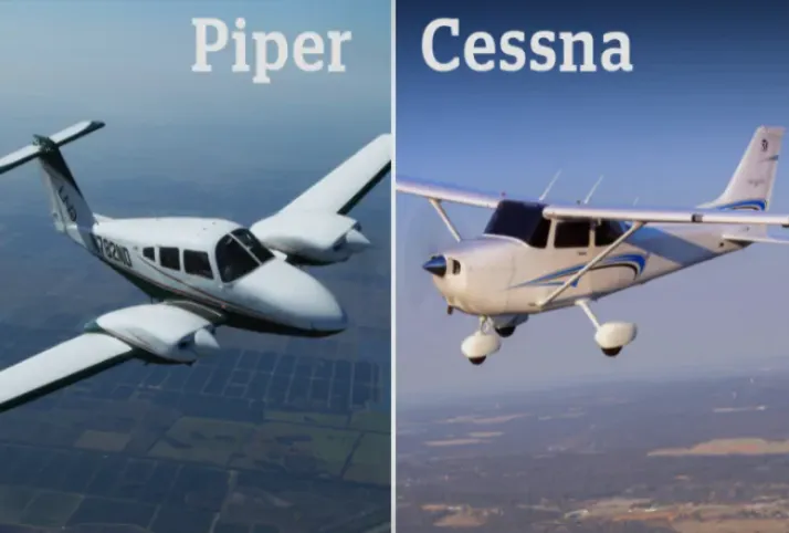 Hai chiếc máy bay Piper Cheyenne và Cessna 150. Ảnh: CBC