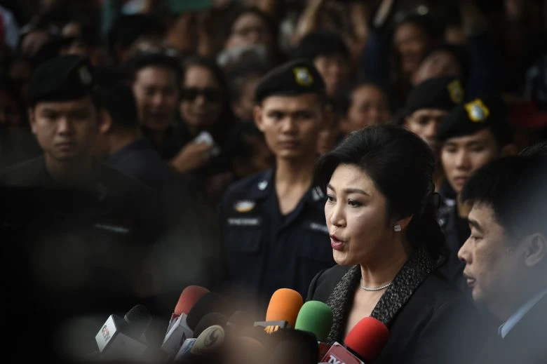 Cựu Thủ tướng Thái Lan Yingluck Shinawatra trốn khỏi Thái Lan năm 2017. Ảnh: AFP
