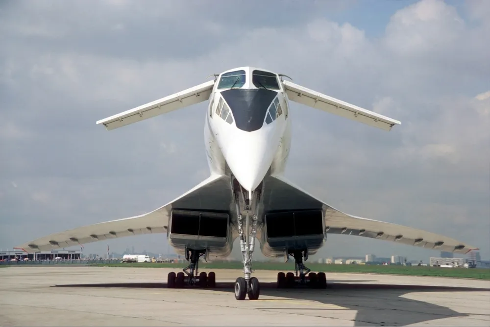 Tupolev Tu-144, chiếc máy bay vận tải siêu thanh đầu tiên của Nga. Ảnh: WIKIPEDIA