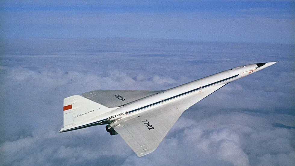Máy bay vận tải siêu thanh đầu tiên của Nga Tu-144 bị ngưng khai thác vì thiếu hiệu quả kinh tế. Ảnh: RT
