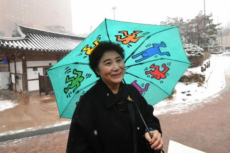 Bà Han Sung-lim nói bà ủng hộ thống nhất hai miền Nam Bắc. Ảnh: AFP