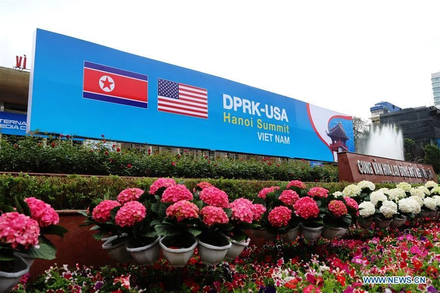 Trang hoàng các địa điểm quan trọng đón thượng đỉnh Mỹ-Triều. Ảnh: THX