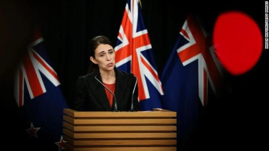 Thủ tướng New Zealand Jacinda Ardern tại cuộc họp báo sáng nay 16-3. Ảnh: CNN