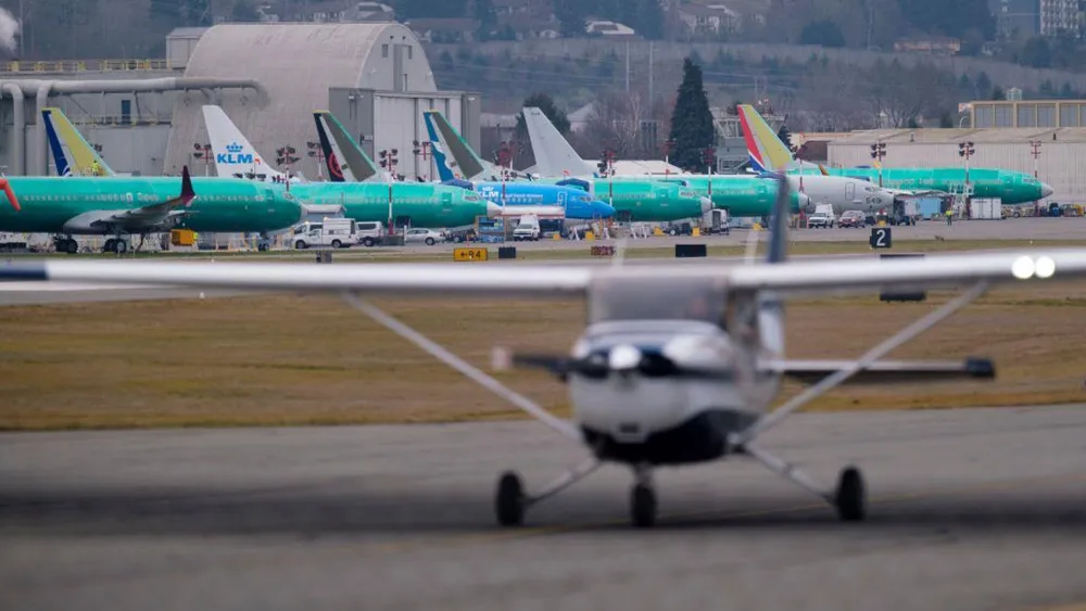 Mỹ đã cho hạ cánh toàn bộ Boeing 737 MAX 8 sau vụ tai nạn ở Ethiopia. Ảnh: GETTY IMAGES