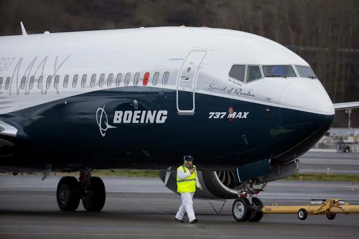Một chiếc Boeing 737 MAX 8 đậu tại sân bay quốc tế King County ở Seattle, bang Washington (Mỹ). Ảnh: GETTY IMAGES