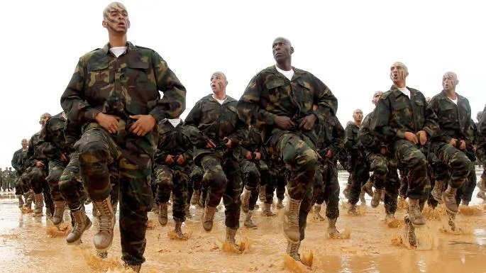 Lính LNA trong một phiên huấn luyện. Ảnh: THE TIMES