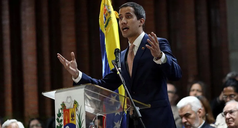 Lãnh đạo đối lập, Chủ tịch Quốc hội Venezuela Juan Guaido, người được Mỹ ủng hộ là tổng thống lâm thời của Venezuela. Ảnh: REUTERS