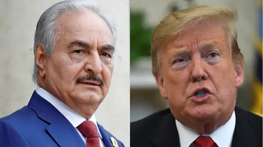 Tướng Khalifa Haftar vừa có cuộc điện đàm với Tổng thống Mỹ Donald Trump và được ông Trump hoan nghênh vai trò chống khủng bố. Ảnh: AP