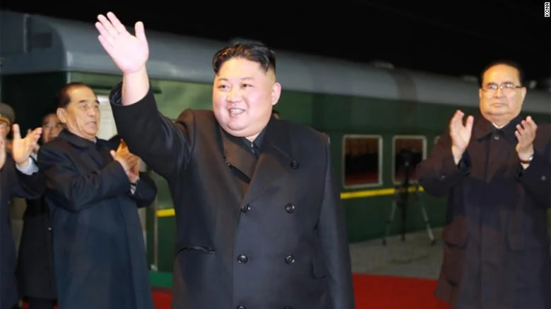 Đoàn tàu chở ông Kim Jong-un đã vào nước Nga. Ảnh: CNN