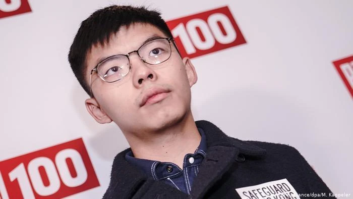 Hoàng Chi Phong tại Berlin (Đức) ngày 9-9. Ảnh: DW