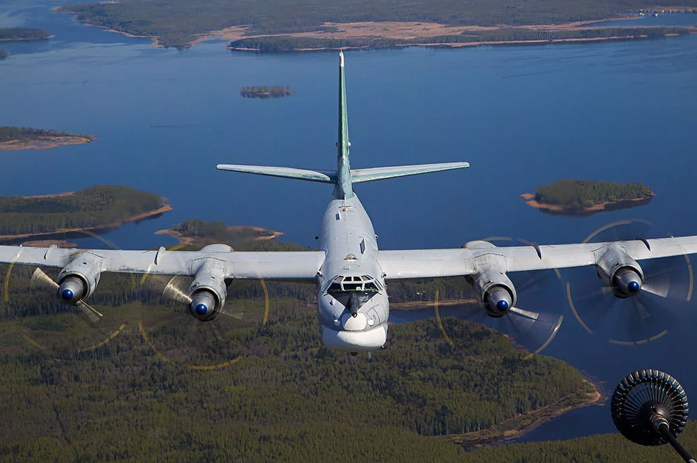 Máy bay ném bom Tupolev Tu-95MS của Nga. Ảnh: SPUTNIK