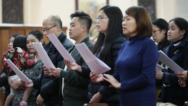 Ở phía đông London có một cộng đồng lớn người Việt Nam theo đạo Công giáo. Ảnh: PA MEDIA