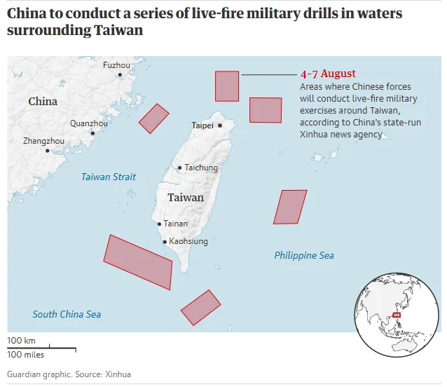 Xác định cụ thể 6 khu vực quanh Đài Loan mà TQ tập trận ảnh 3 Xác định cụ thể 6 khu vực quanh Đài Loan mà TQ tập trận ảnh 3