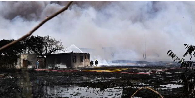 Cháy lớn tại kho dầu Matanzas Supertanker ở tỉnh Matanzas (Cuba) đã được dập tắt sau 5 ngày. Ảnh: AP/SCANPIX