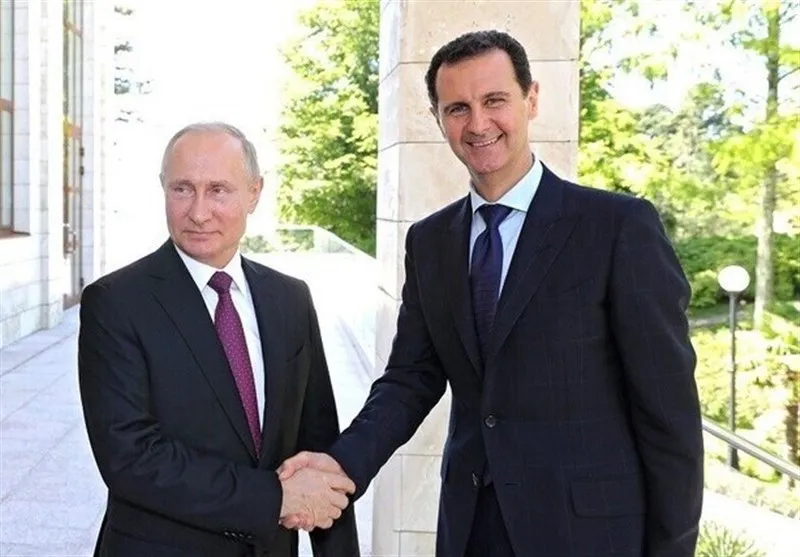 Tổng thống Syria Bashar al-Assad (phải) và Tổng thống Nga Vladimir Putin. Ảnh: TASNIM NEWS Tổng thống Syria Bashar al-Assad (phải) và Tổng thống Nga Vladimir Putin. Ảnh: TASNIM NEWS