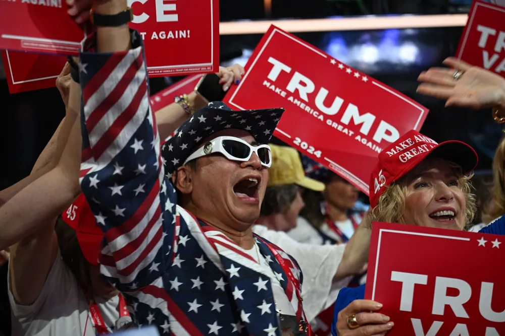 Người ủng hộ ông Trump tại đại hội. Ảnh: CNN Trump tại đại hội đảng Cộng hòa25.jpg