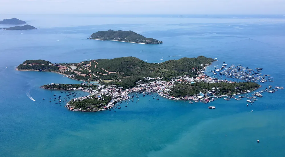 Dự án khu du lịch trên đảo Trí Nguyên. Ảnh: HUỲNH HẢI.