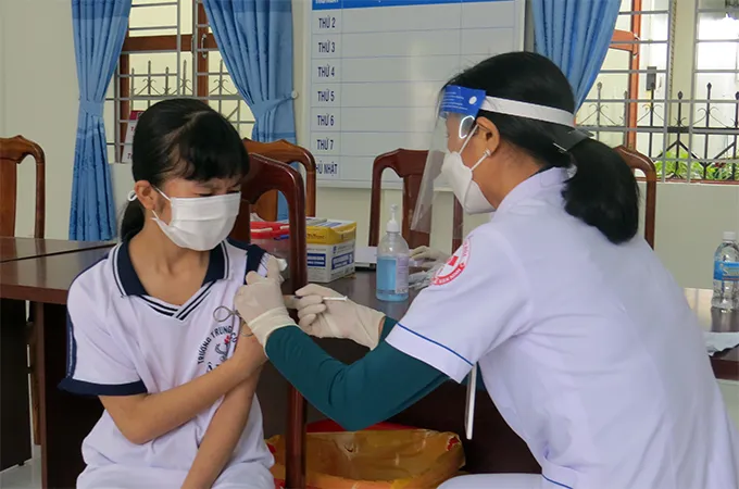 Khánh Hòa ra chỉ thị tăng cường tiêm vaccine phòng dịch COVID-19. Ảnh: CDC KHÁNH HÒA.