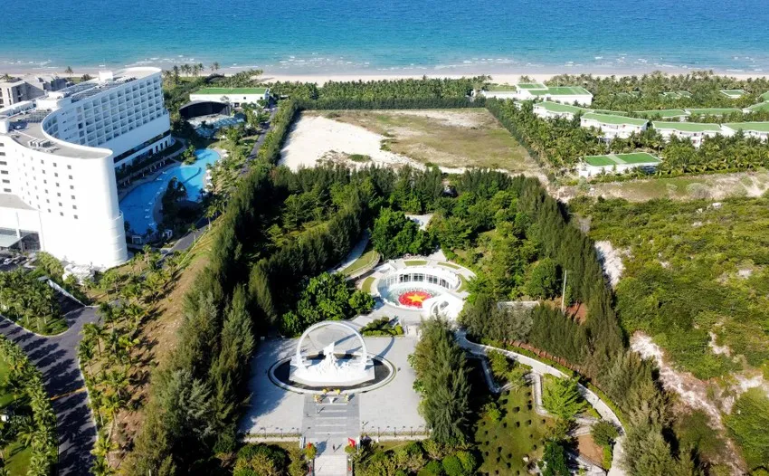 Bảo tàng Trường Sa sẽ xây dựng phía sau Khu tưởng niệm Gạc Ma. Ảnh: XN Bảo tàng Trường Sa sẽ xây dựng phía sau Khu tưởng niệm Gạc Ma. Ảnh: XN