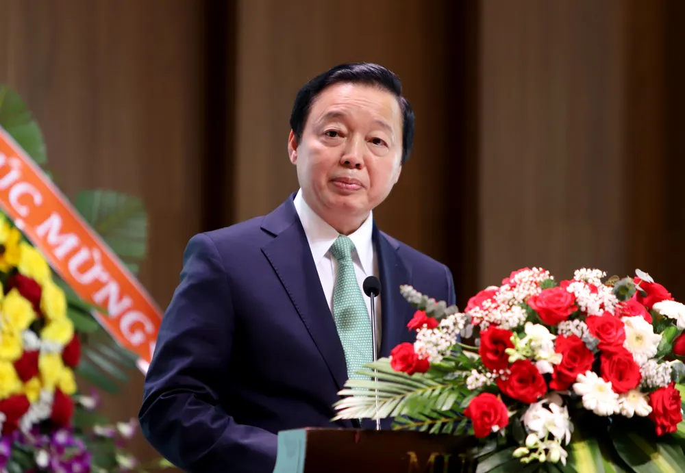 Phó Thủ tướng Trần Hồng Hà phát biểu tại hội nghị. Ảnh: X.N