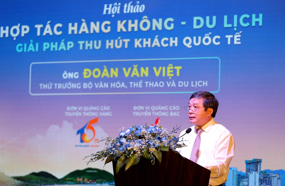 Thứ trưởng Bộ VH-TT&amp;DL Đoàn Văn Việt phát biểu tại hội nghị. Ảnh: CTV